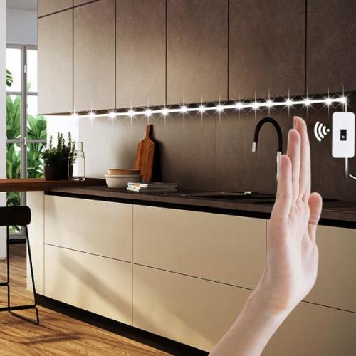 DC 5V 램프 USB 모션 LED 배면광 TV 부엌 스트립 손으로 쓸어 넘기고 손짓하면 켜고 꺼지는 센서등 다이오