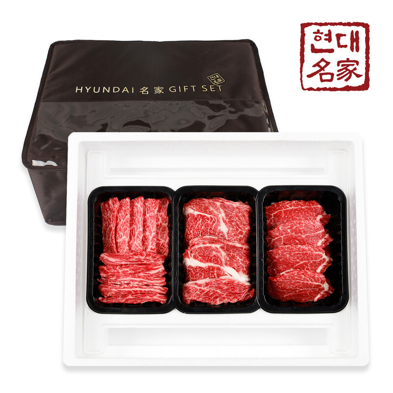 현대명가 경주천년한우 1 등급 구이용 명품세트 6호 갈비살500g 등심500g 안심500g-총1 5kg 냉장 529502