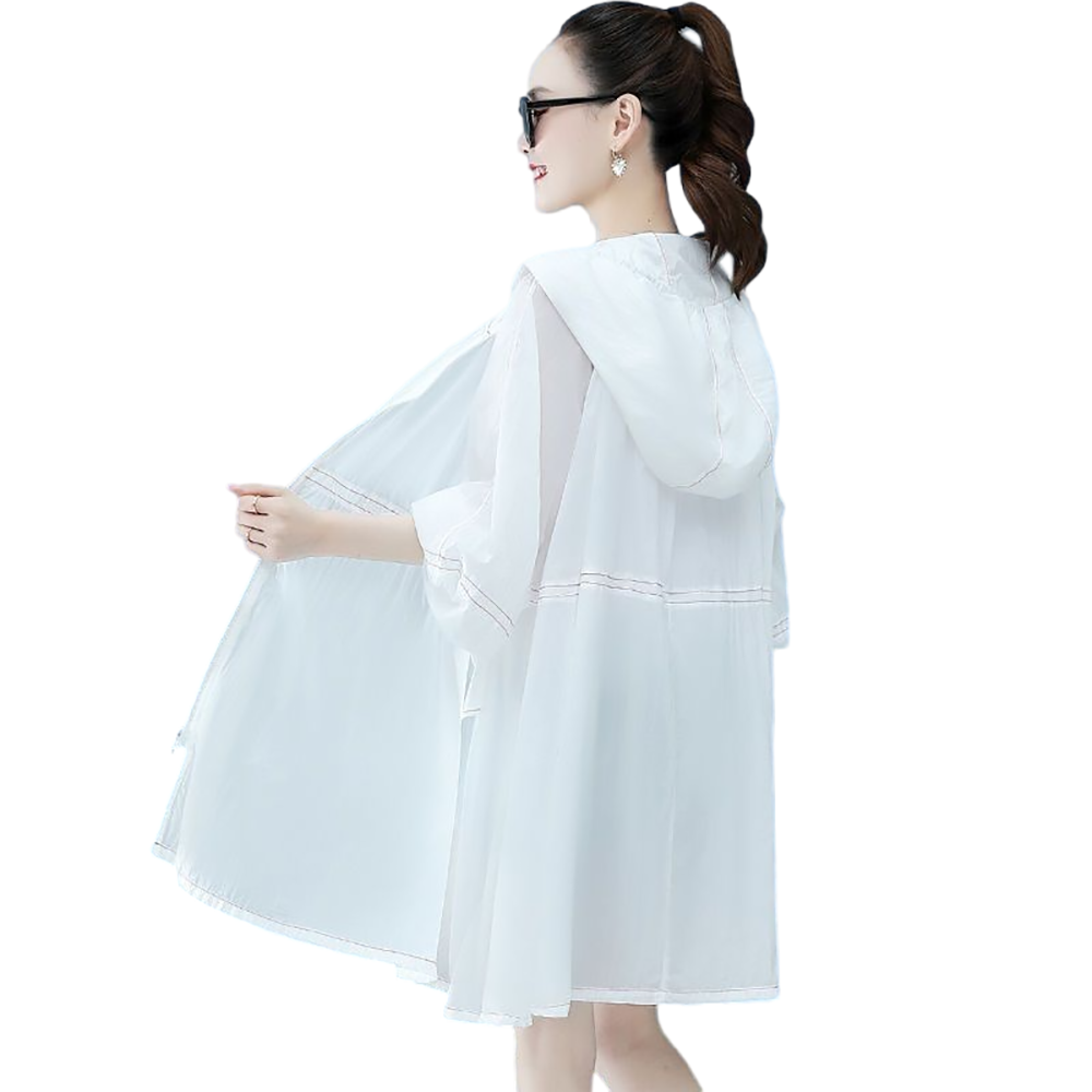 셀럽당 여성 여름 자외선 미디 긴팔 루즈핏 코트 K1156-KR