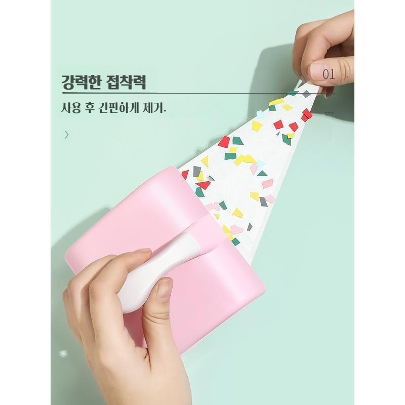 먼지 제거 보푸라기 애견 털 테이프 세트 클리너 롤러 더블 롤러 크리너