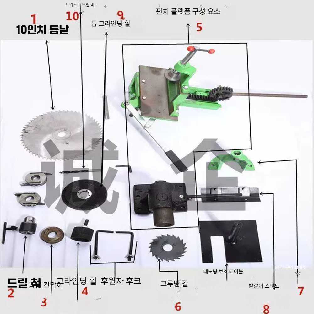 칸트형 전동대패 가공 다기능 면 목공 유압 공예 1개 210형 모터