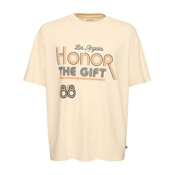 오너 더 기프트 남성 A-spring Retro Honor 코튼 티셔츠 황갈색 79IYOW007 6007769