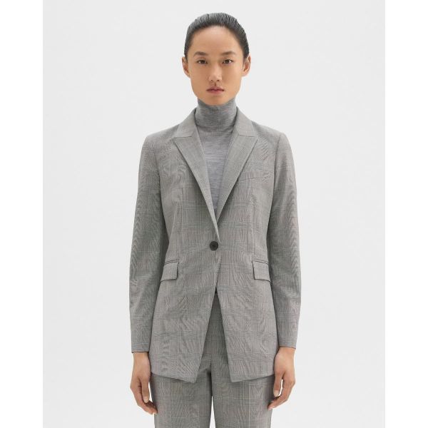 띠어리 띠어리 이론 에티엔넷 블레이저 체크 울 멀티 SS1349207 N0701106