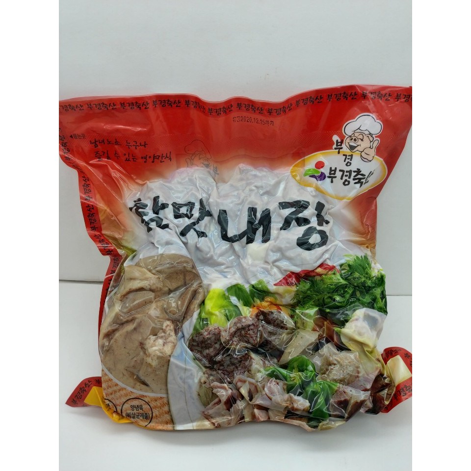 참맛 국내산 순대 내장 2kg -부경축산- 국산 돼지내간 35 허파 25 염통 10 위 10 곱창 20 아이스박스 냉매 포장 찹쌀순대 돼지내장 2kg 1개