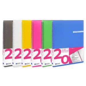 희망화일 희망 사무 문구 반투명 PP 아이콘 스프링 제본 클리어 화일 20P HH6387