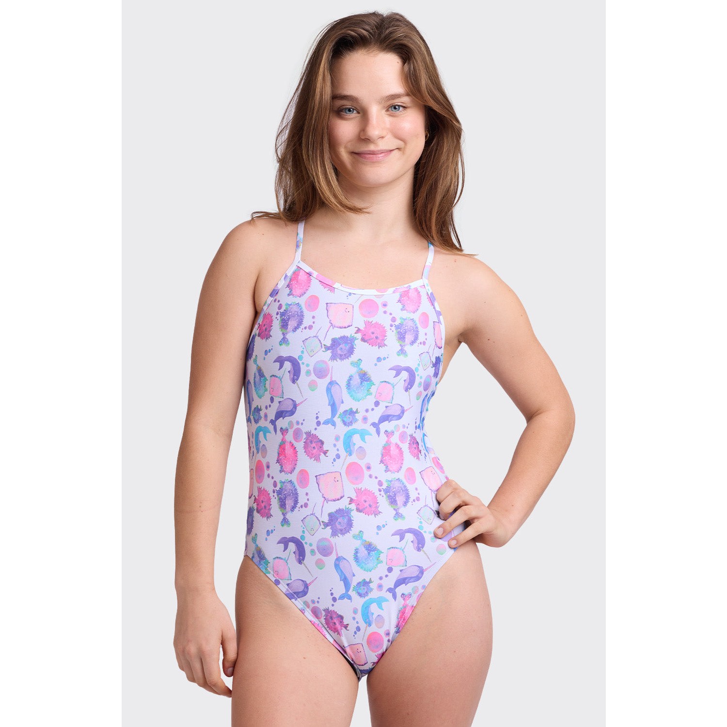 졸린 미국 졸린 오션프렌즈 브랜든 프린트 수영복 - Brandon 2 Swim Onesie Ocean Friends 28