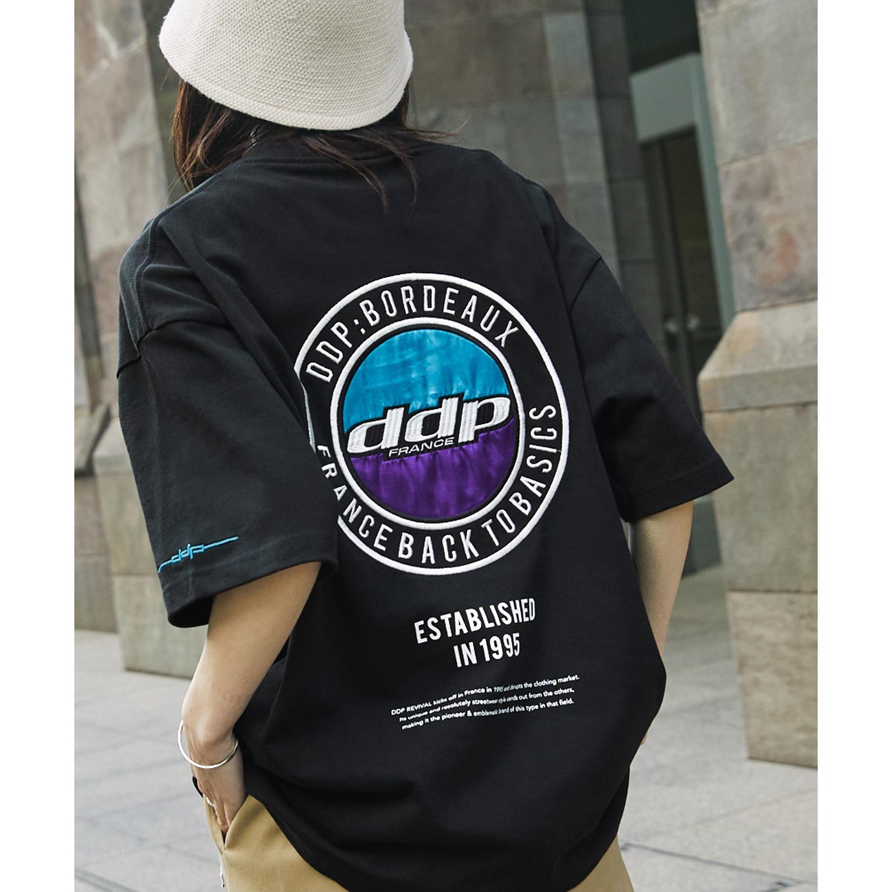 DDP 디디피 원 로고 자수 반소매 티셔츠 M