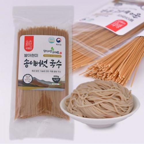 송이버섯국수 400g 소면 콩 비빔국수 스파게티면