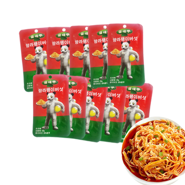 홍홍 중국식품 금대주 향라팽이버섯 20g 10개 중국반찬 향라진전구 유통기한임박 25년3월19일까지