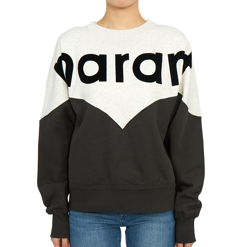 이자벨마랑 이자벨마랑 ISABEL MARANT 휴스턴 맨투맨 페이디드블랙 SW0006FAA1M08E02FK 4291490