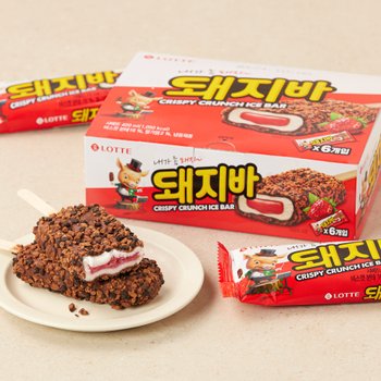 롯데삼강 롯데웰푸드 돼지바70ml 6