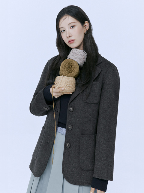 더엣지 24FW 메리노울 핸드메이드 자켓