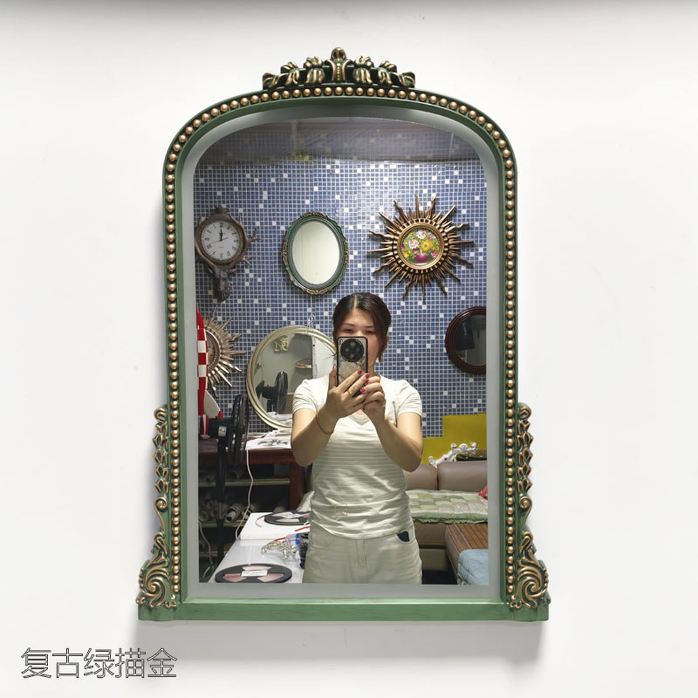 빈티지 화장실 거울 대형 아치 화장대 디자인