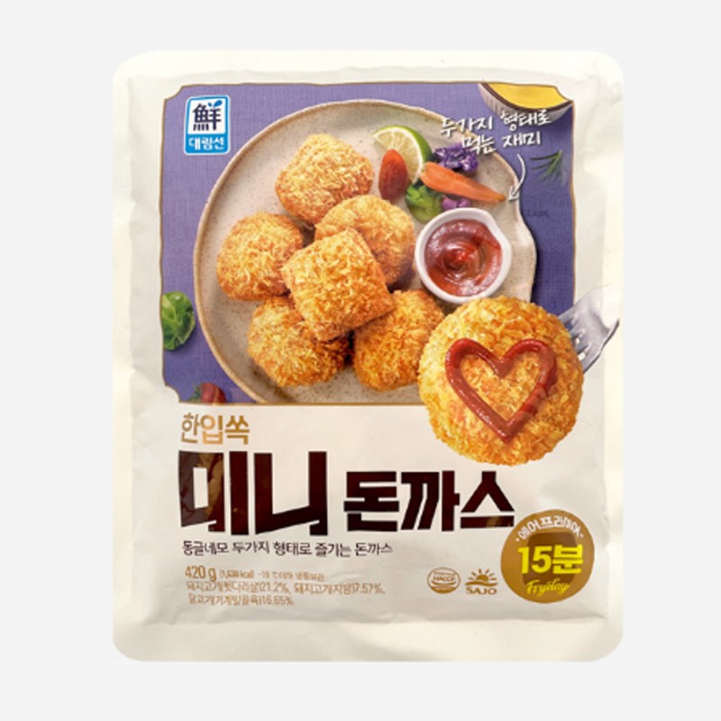 대림 대림 한입쏙 미니돈까스420g 5개