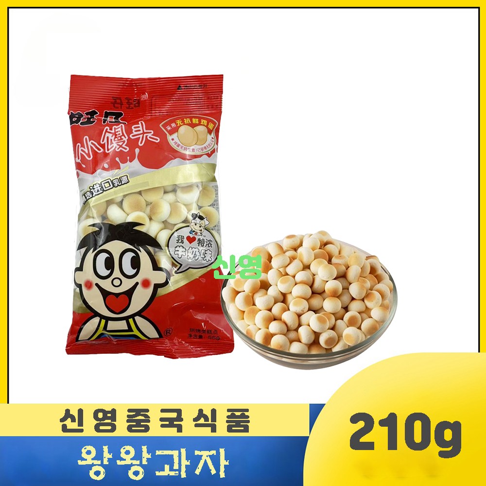 판다중국식품 왕왕 왕자과자 소만투 우유과자 210g 2개