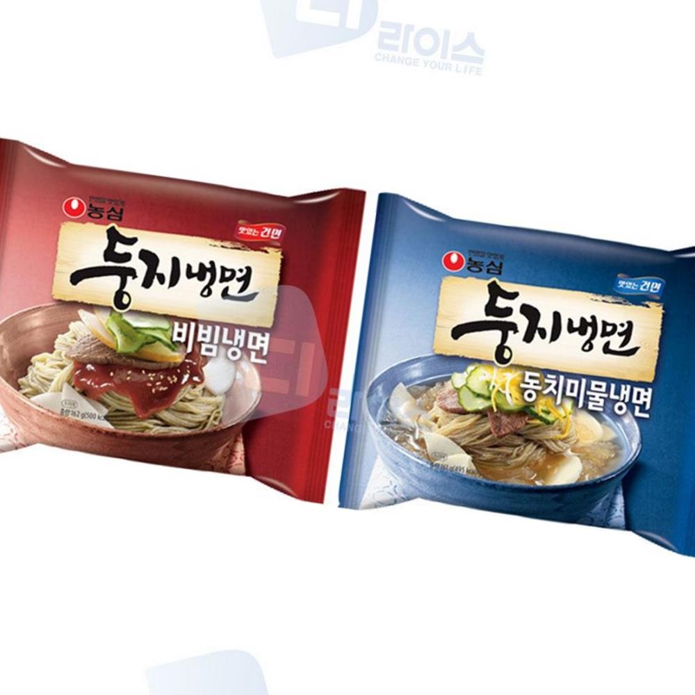 농심 올핀 2종세트 둥지냉면 동치미물냉16입 32봉 농심 비냉16입