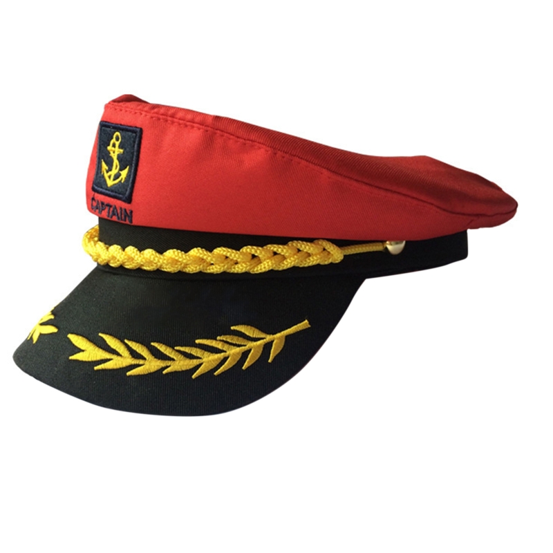 선원 모자 선원 선장 의상 의상 세일러 캡 요트 선장 모자 해군 해양 모자