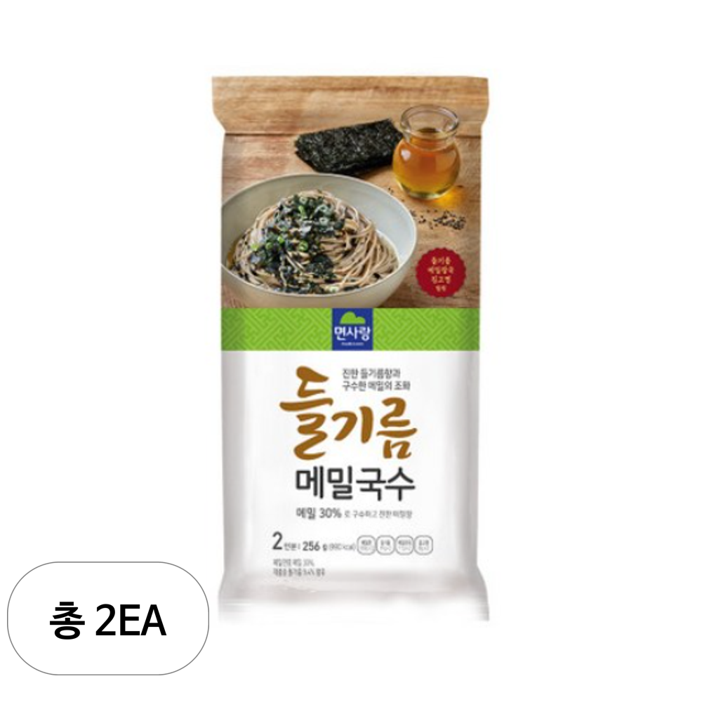 면사랑 면사랑 면사랑 들기름메밀국수 256g 9개