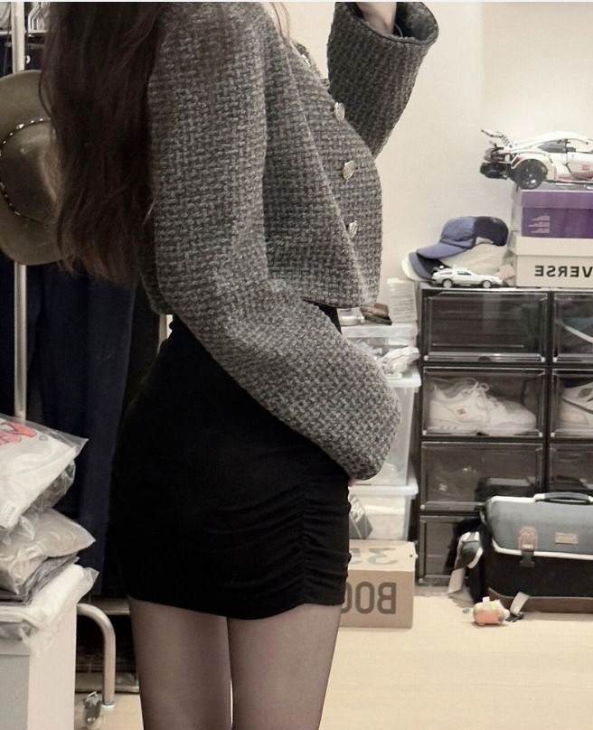 모던라인 플리츠 주름 미니원피스 JSC-0053