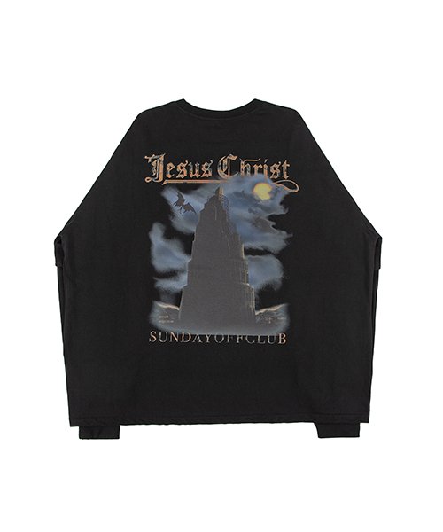 선데이오프클럽 Babel Tower Layered Long Sleeve T-Shirt - Long Sleeve