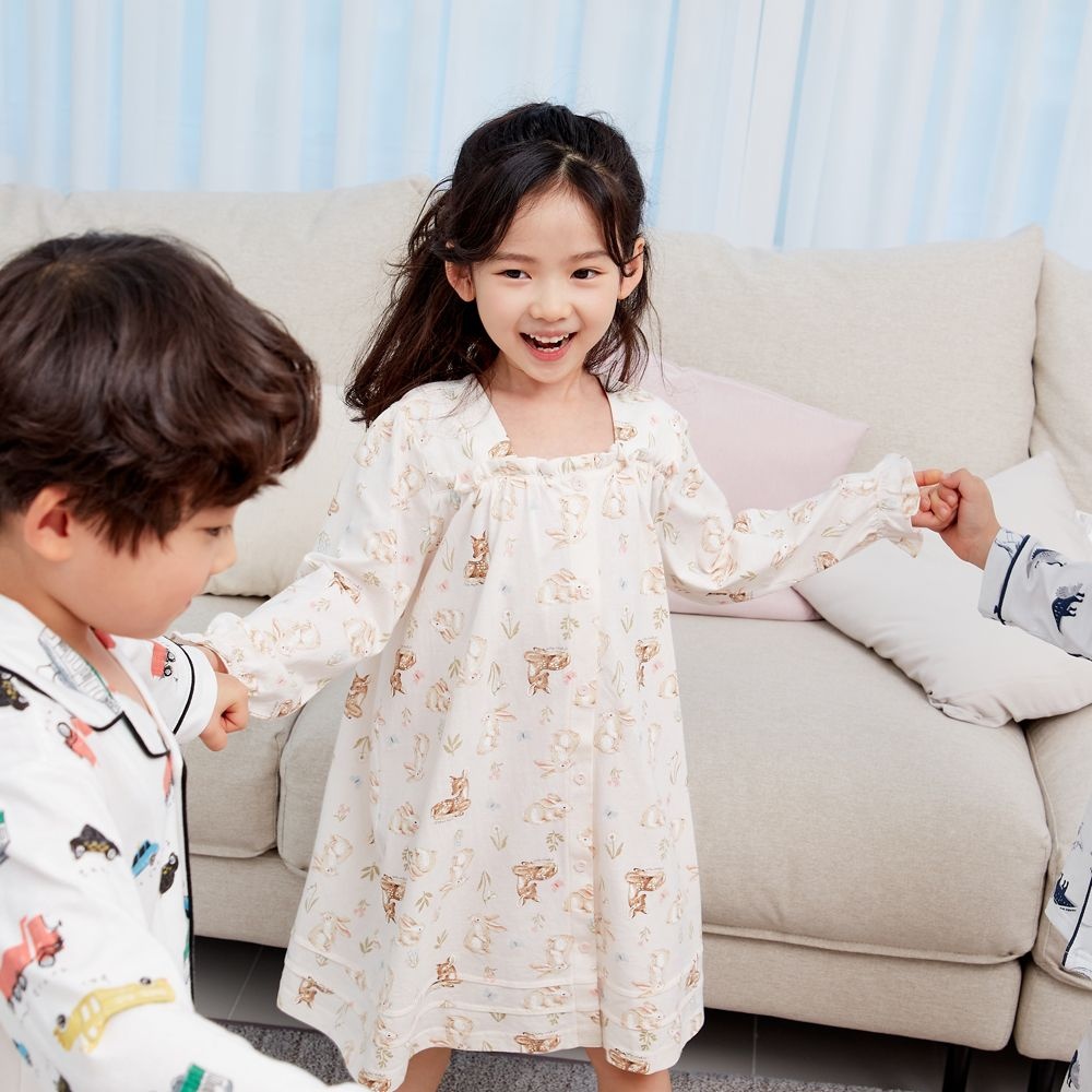 중동텍스타일 오가닉맘 현대신촌점 오가닉맘 아동 포레긴소원피스잠옷 MHSSSW04