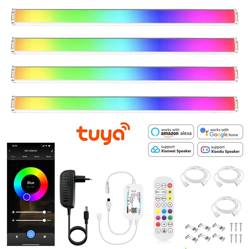 스마트 조절 투야 DC12V 조명 장식용 음성 LED RGB 제어 주방 옷장 밝기 와이파이 캐비닛 5050 램프