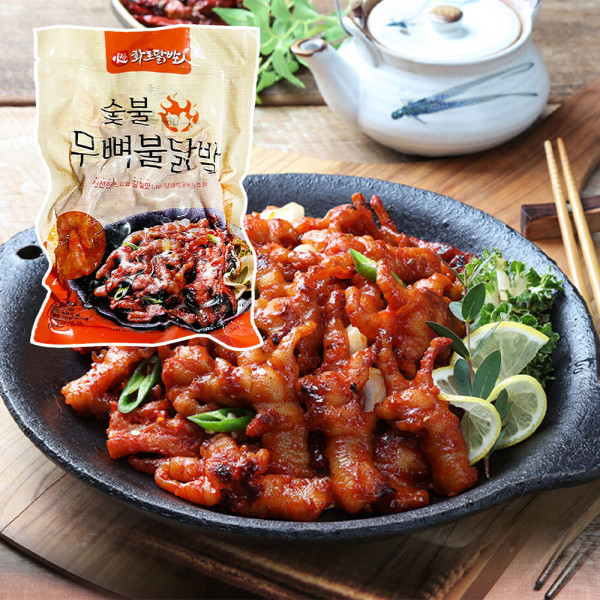 화로닭발 지케이푸드 다우린 숯불 무뼈 불닭발 280g 드라이 화로닭발 무뼈 양념닭발 안주