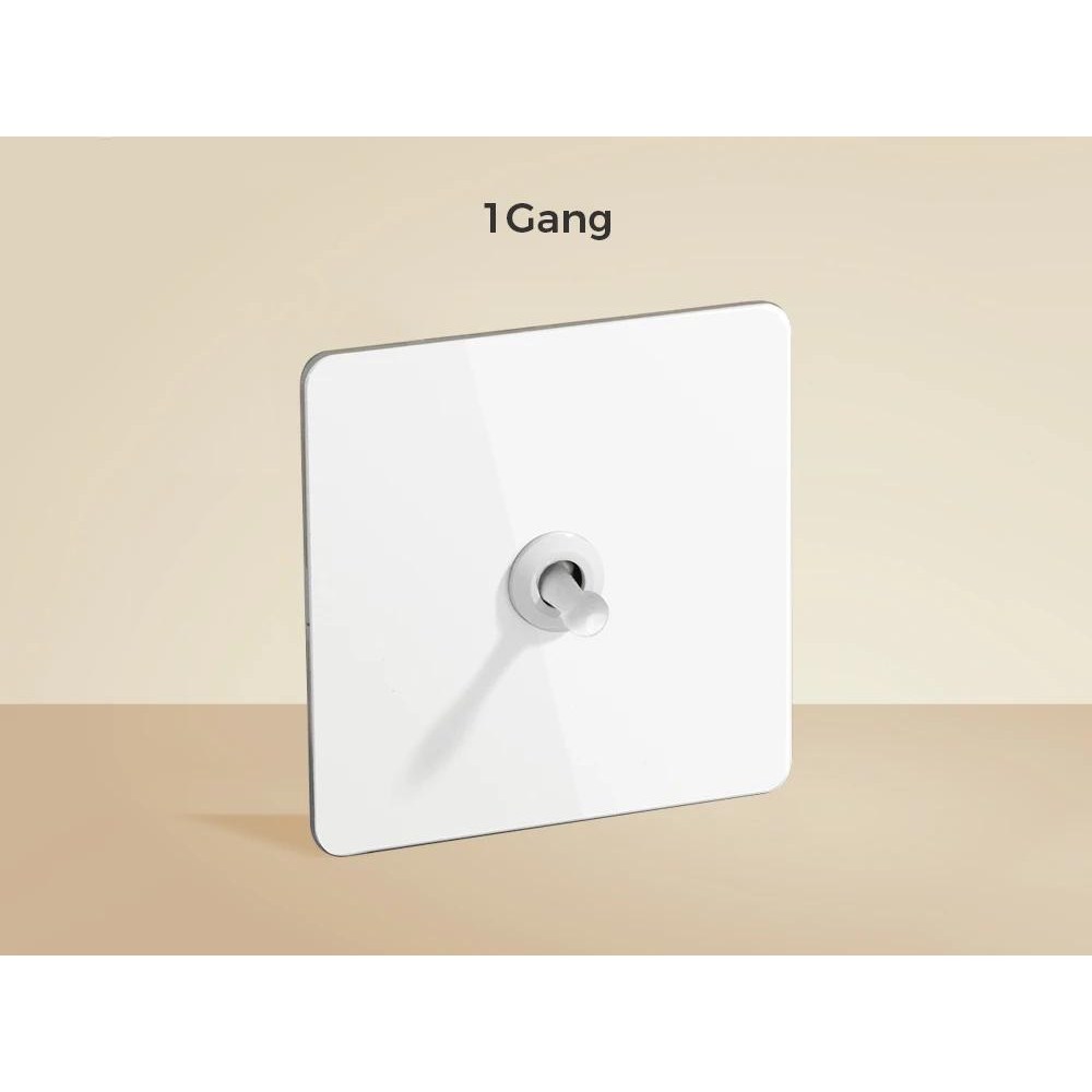 벽 순간 스위치 웨이 상하 제어 커튼 황동 레버 리셋 타입 패널 12 1Gang All 1개 B Reset switch