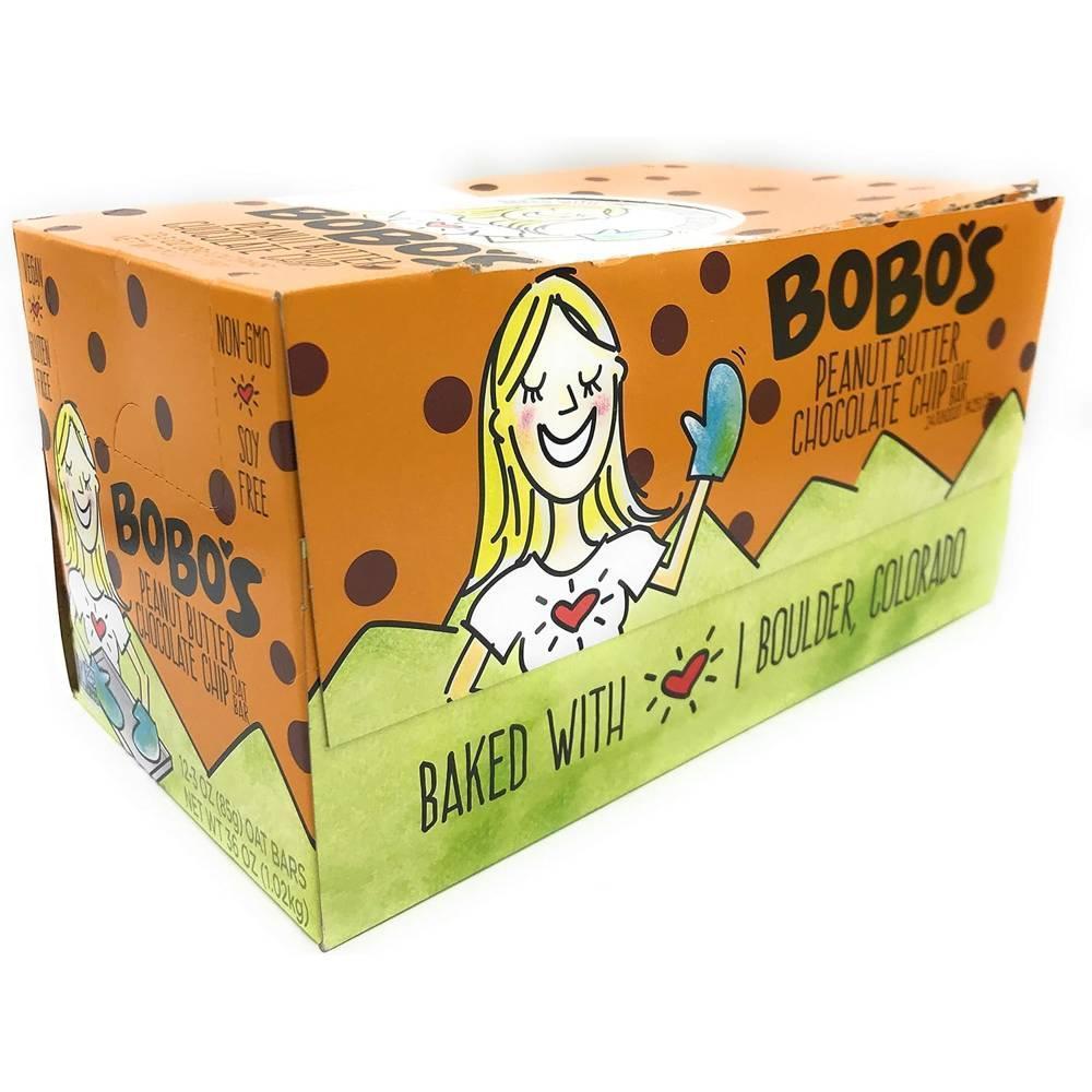 Bobos 보보스 오트바 땅콩 버터 초콜릿칩 85g 12개입
