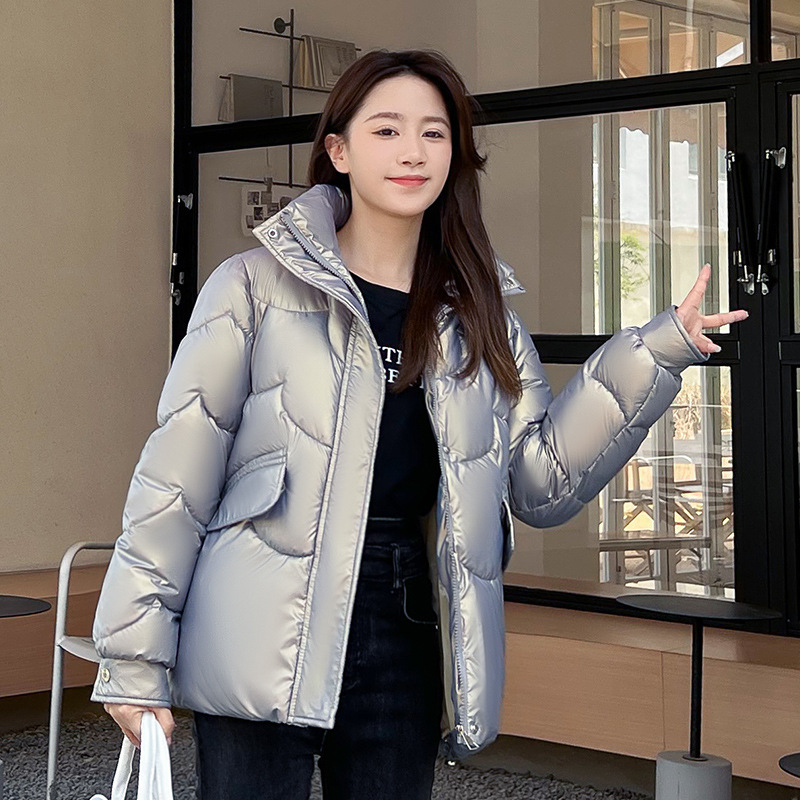 여성용 하이넥 숏 패딩 M 8R263