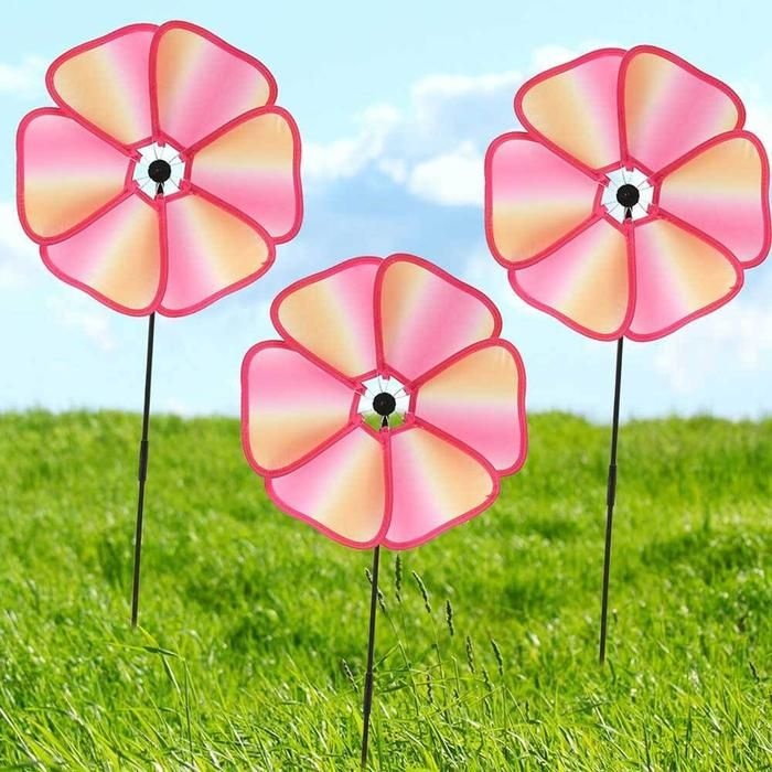바람개비 장식 꽃바람 정원바람 야외