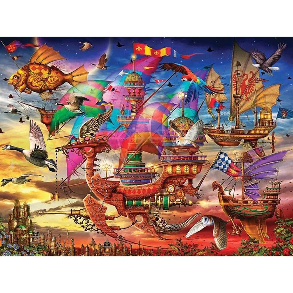 컬러 벨벳 캔버스 송진 페인팅 키트 조경 농장 등대 모자이크 자 10 7 1개 B 120C Resin 70x90