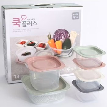 8개세트 국산 밀폐용기 집밥 쿡플러스