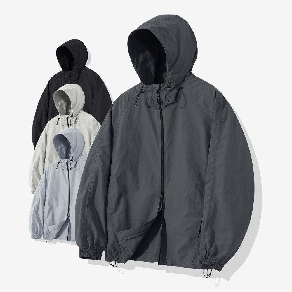 모더먼트 오버사이즈 윈드브레이커 자켓 4컬러 딥그레이 1 size