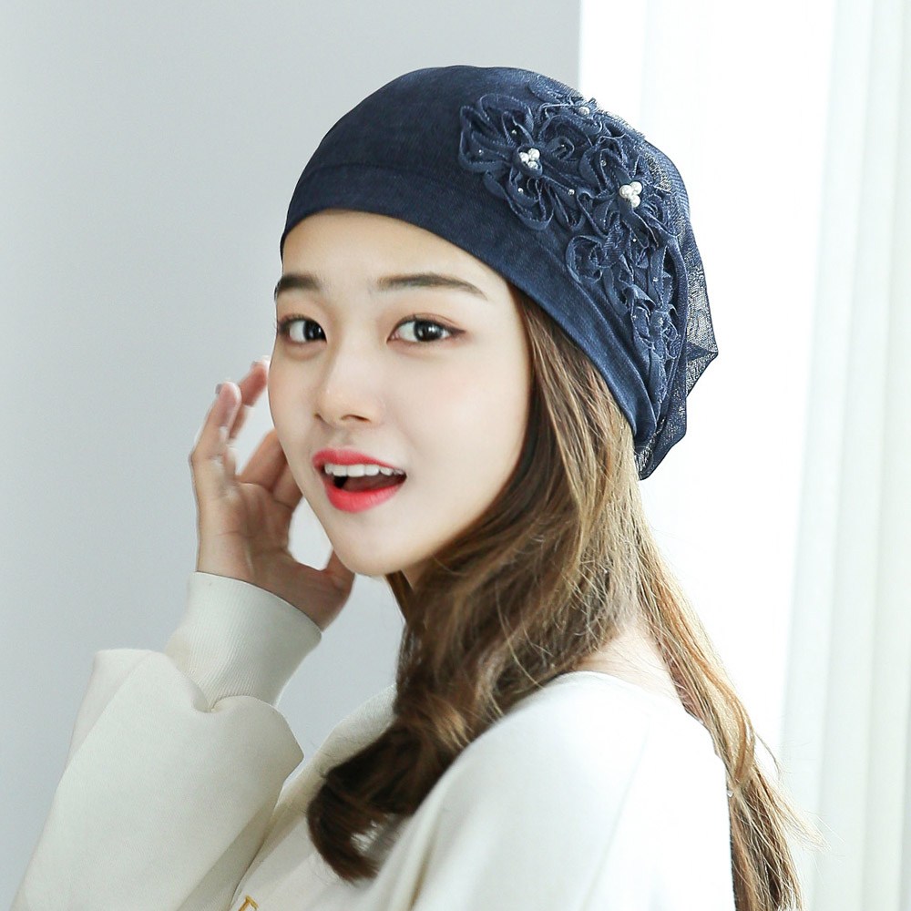 체리플로피 비니 봄 여름 여성모자 메쉬 장식 헤어두건 여자 버킷햇 매쉬매니펄플비니 5컬러 - 주문시 색상이름 확인필수 01 초콜릿