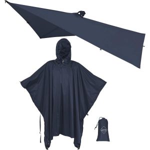 2990995 onewind 푸드 레인 판초 Silnylon 캠핑 비옷 만능 서바이벌 쉘터 경량 하이킹 백패킹용