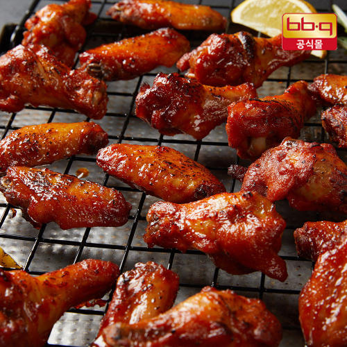 BBQ BBQ 매콤달콤 구운 닭날개x2