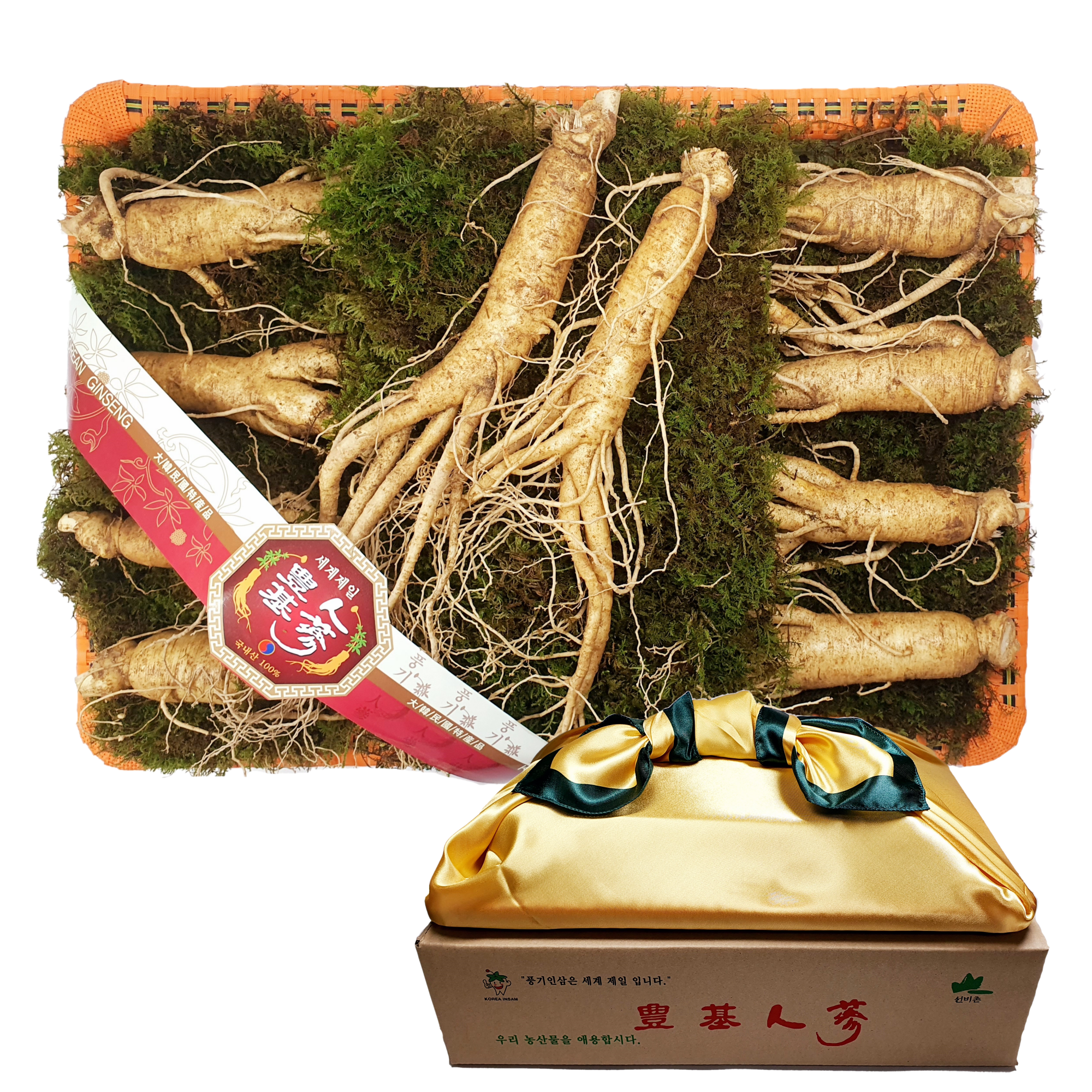 대한인삼사 인삼선물세트 풍기인삼 750g 풍기인삼 9 10뿌리 750g 금장바구니