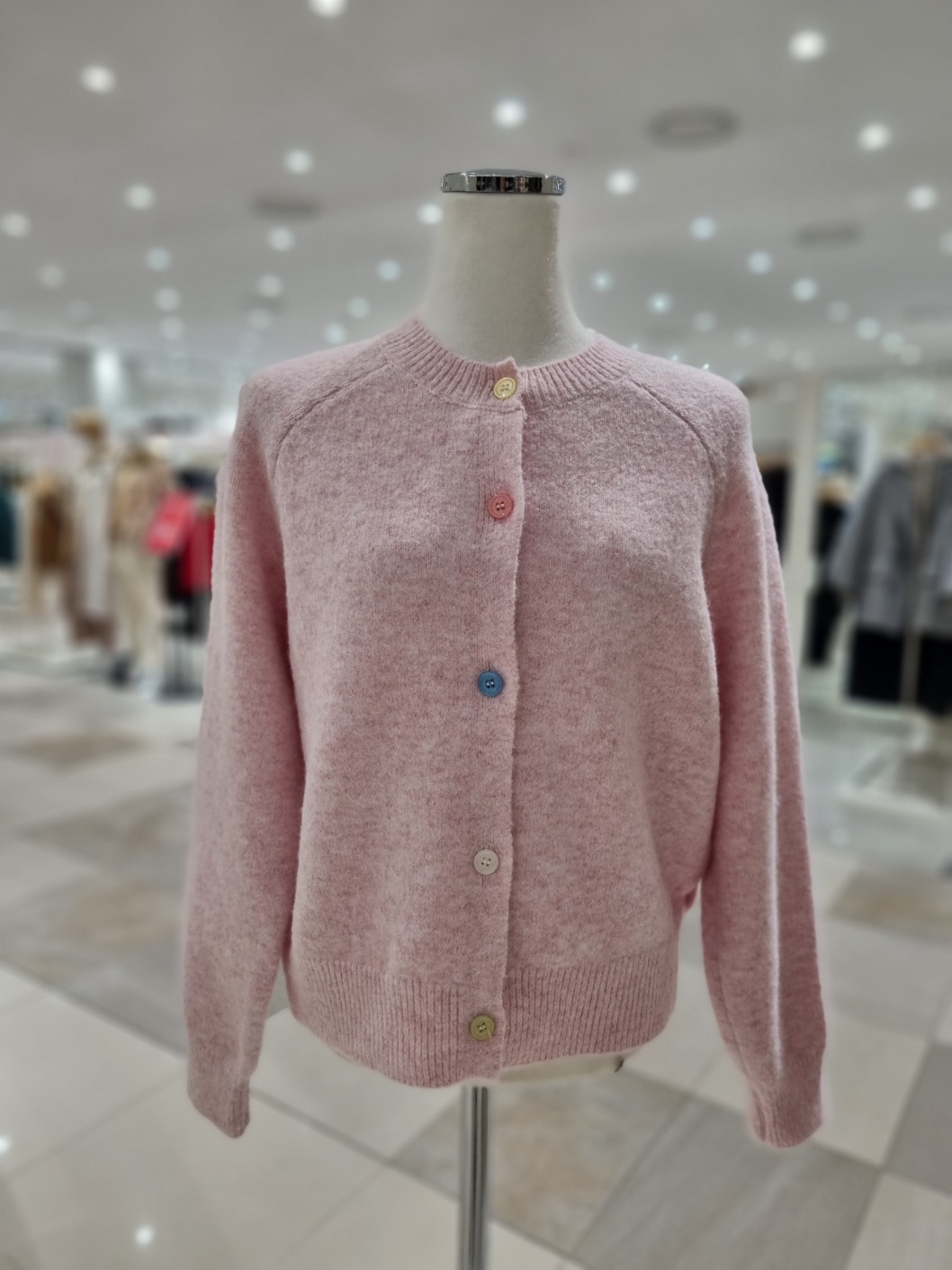 러브앤쇼 러브앤쇼 포인트 배색 가디건 LCFDCD03