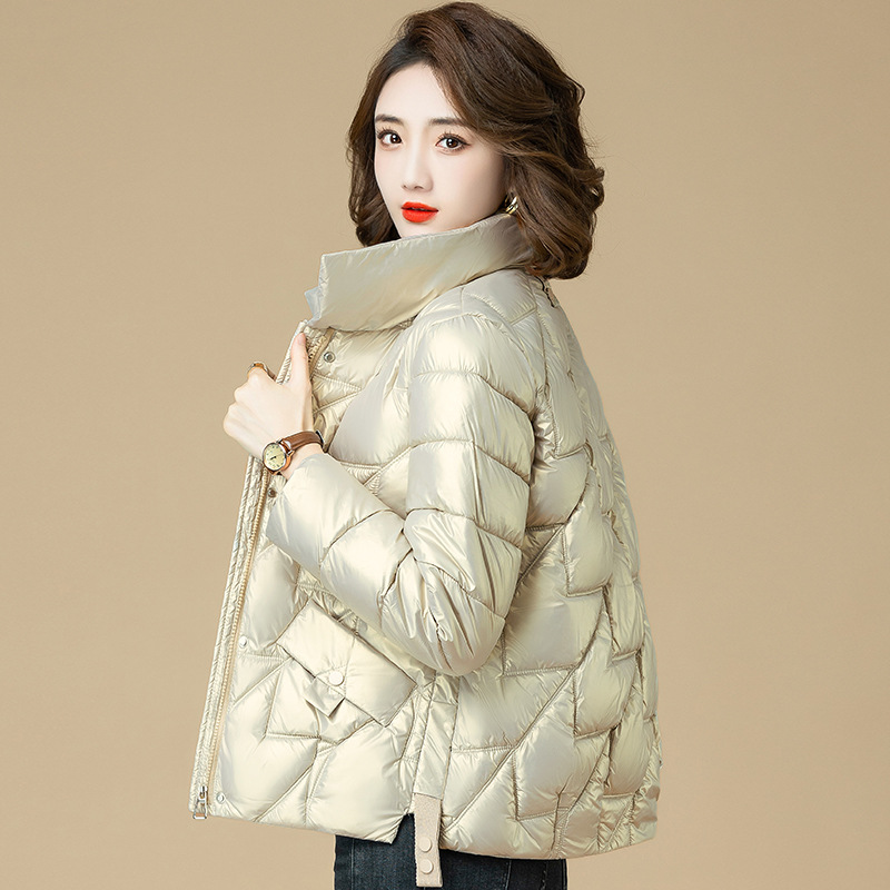 패딩 여 가을 겨울 중년 숏 패딩 MIF55843