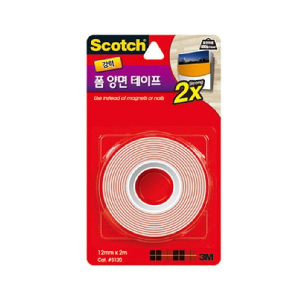 3M 3M 스카치 강력 폼 양면 테이프 3120 x 2m