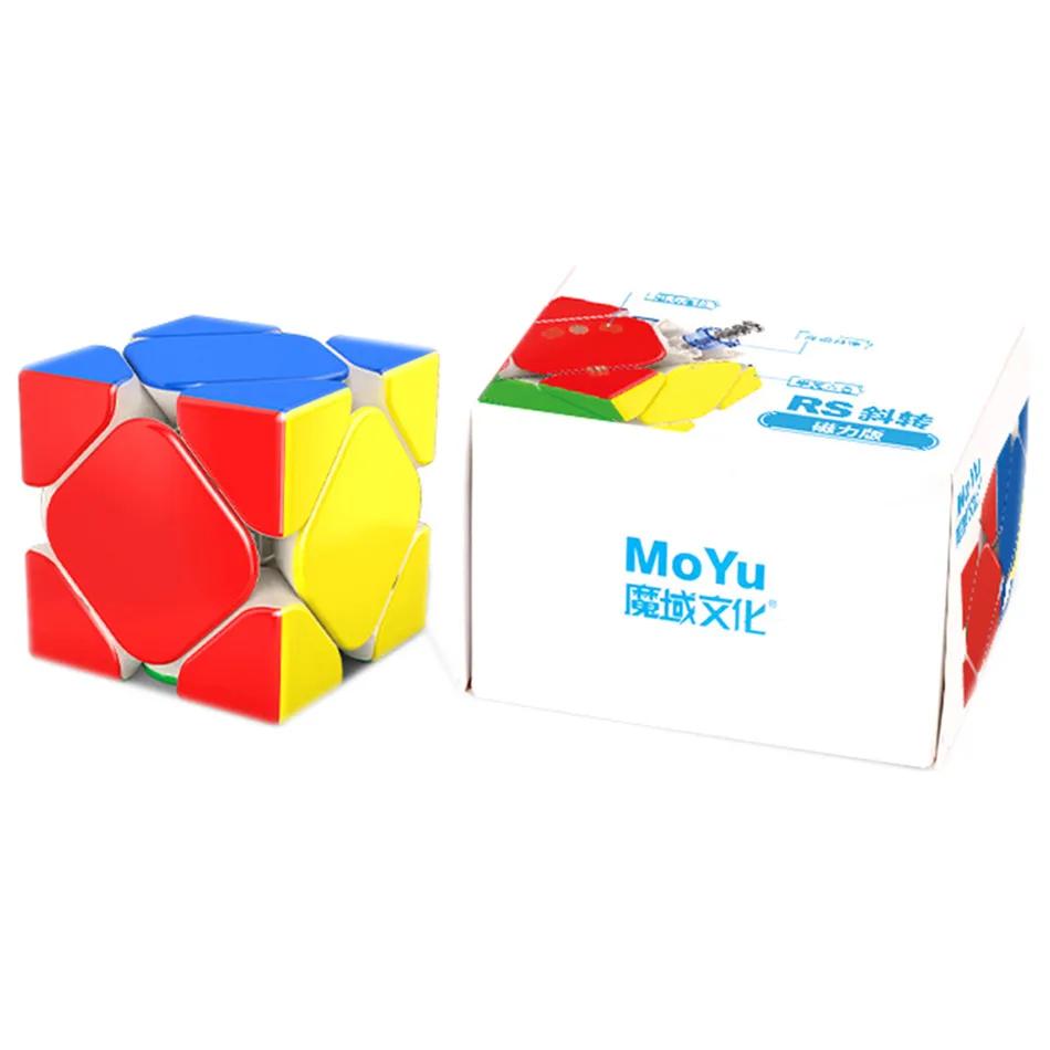 MoYu RS M 스큐드 마그네틱 매직 큐브 전문가용 포지셔닝 듀얼 톤 시스템 퍼즐 Magico 장난감 선물