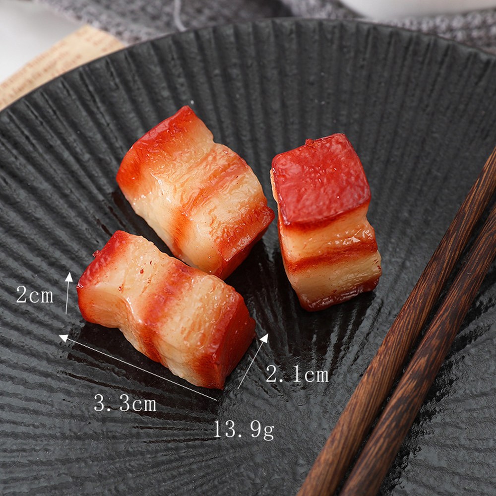 음식 인공 식품 찐 돼지 고기 제품 뱃살 동포 아이 로트당 10 개 01 M 5 M LIGHT