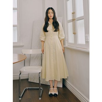 브이엔와이 스튜디오 3 quarter A-line shirt tape one piece YA5OPN6