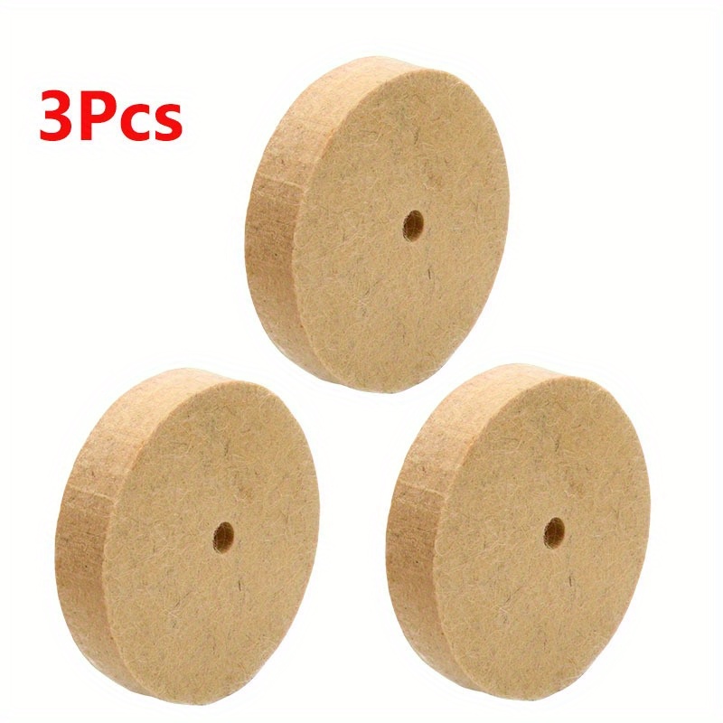 4 울 펠트 폴리싱 버핑 그라인딩 휠 폴리셔 패드 회전 도구 Mayitr 연마 100x20mm 3 개 5 10 개