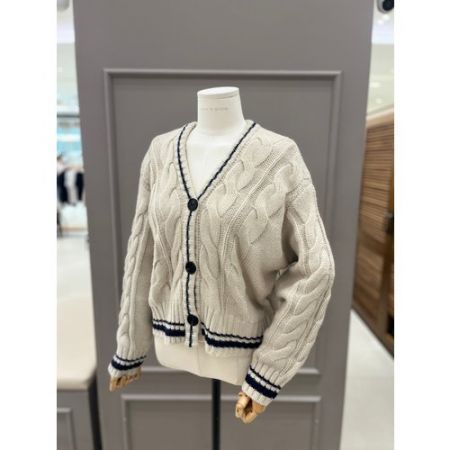 러브앤쇼 러브앤쇼 배색 케이블가디건 LCEJGCD18766511