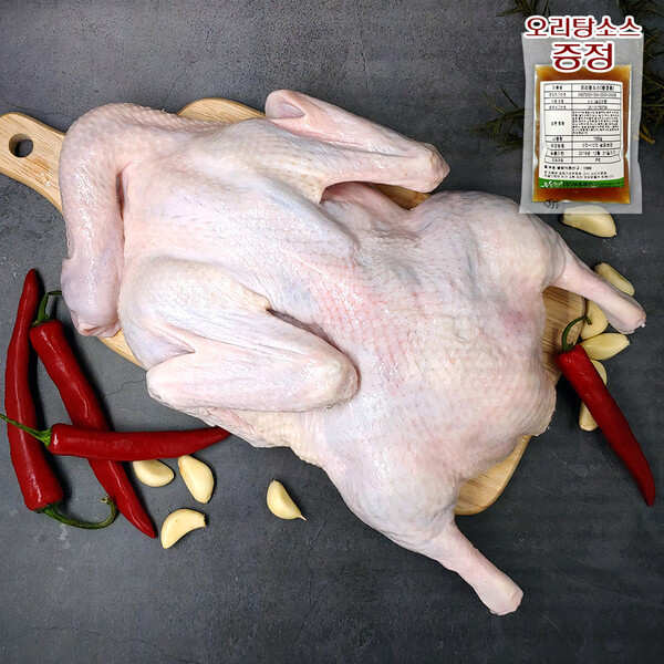 HACCP 유황 생 통오리 한마리 2kg 오리탕소스