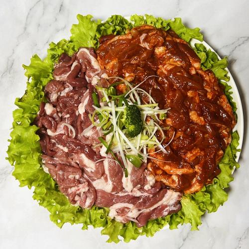 오리고기 총2kg 주물럭 양념 불고기 로스 생오리 로스 슬라이스 오리 무항생제 냉장