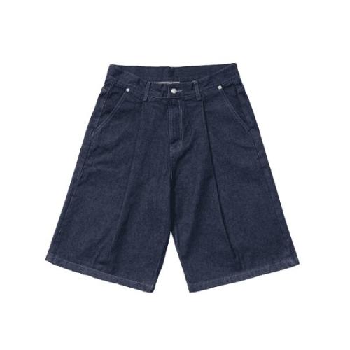 가까이유니언즈 가까이 유니언즈 반바지 원턱 버뮤다 데님 팬츠 인디고 436500
