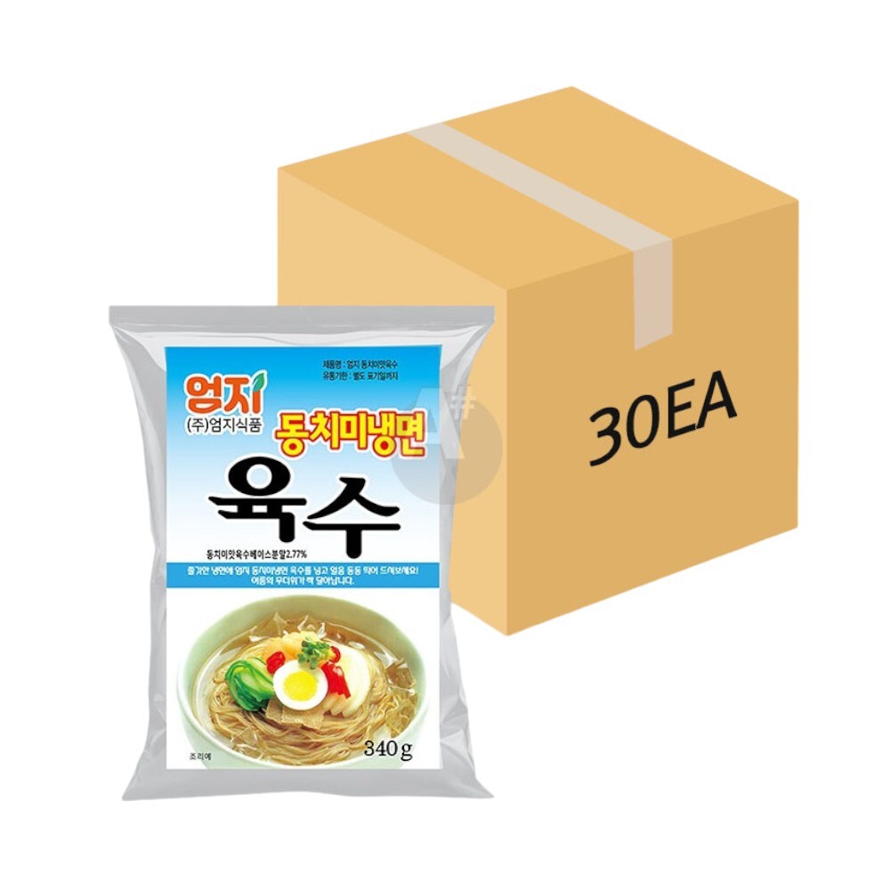 엄지식품 주 엄지에프앤비 엄지 동치미맛 식당냉면육수 340g 30개입